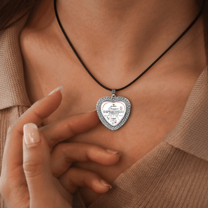 Ръчно изработен медальон от майка за дъщеря [сърце]